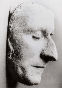 Thomas Pakenham His death mask in his alma mater France oil painting artist